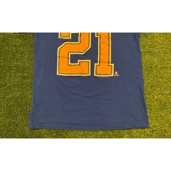 Retro Reebok St. Louis Blue Patrik Berglund #21 jersey t-shirt medium blue NHL - Picture 9 of 10